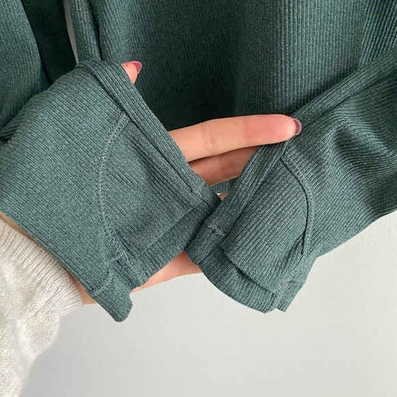 ATHLETA Uptempo Ribbed Henley Long Sleeve Size XXS (fits like fitted XS) - Picture 5 of 6